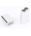 ESQUENA DOUBLE OVAL ALUMINIUN TUBE C 3.0X6.2X17 MM  (8 ud)