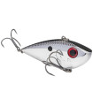 STRIKE KING RED EYED SHAD 2 TAP TUNGSTEN 1/2 OZ SMOKEY CHROME BLUE