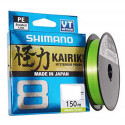 TRENZADO SHIMANO KAIRIKI 8  0,10 MM 150 M. MANTIS GREEN