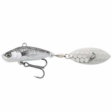 SAVAGE GEAR 3D STICKLEBAIT TAIL SPIN 7,3 CM 13 GR BLACK SILVER