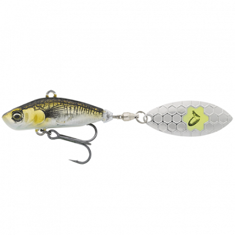 SAVAGE GEAR 3D STICKLEBAIT TAIL SPIN 7,3 CM 13 GR GREEN SILVER AYU