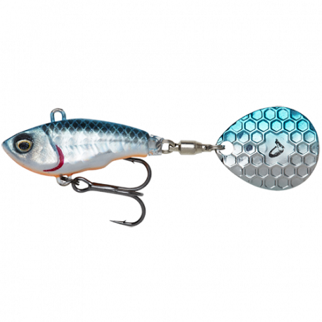 SAVAGE GEAR 3D FAT TAIL SPIN 6.5 CM 12.5 GR BLUE SILVER