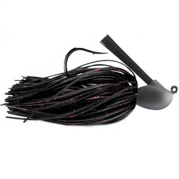 TUNGSTEN JIG RUBBER KEITECH MODEL 1 CASTING JIG 3/8 OZ 311 BLACK  RED (1ud)