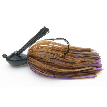 TUNGSTEN JIG RUBBER KEITECH MODEL 1 CASTING JIG 3/8 OZ 008 BROWN PURPLE (1ud)