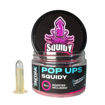 TACTICA BOILIES SQUIDY POP UP 15 MM FLUOR PINK (150 ML)