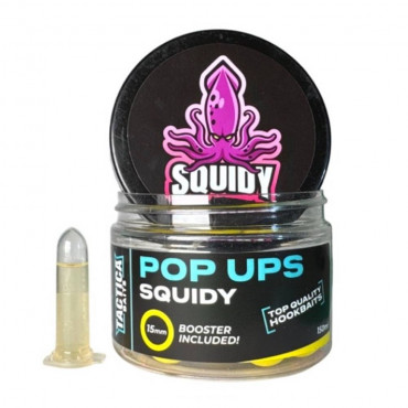 TACTICA BOILIES SQUIDY POP UP 15 MM FLUOR YELLOW (150 ML)