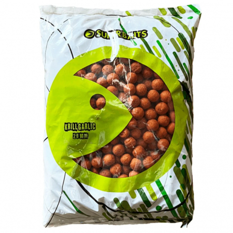 SUPER BAITS BOILIES KRILL GARLIC 20 MM 5 KG