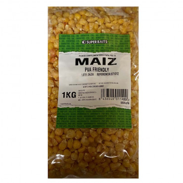 SUPER BAITS MAIZ 1 KG PVA FRIENDLY
