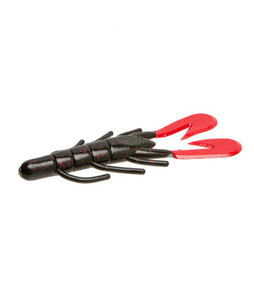 ULTRAVIBE SPEED CRAW 3.5 ZOOM BLACK/RED CLAW (12ud)