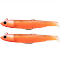 BLACK MINNOW 90 DOBLE COMBO FIIISH 2  ORANGE GLOW 10 g