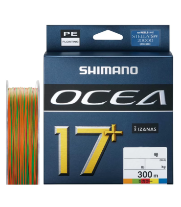 SHIMANO LINE OCEA 17 + BRAID  MULTICOLOR PE 8 300M. 139 LB