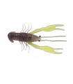 RATTLE HOT CRAW TUBE 10 CM STORM BLACK CHARTREUSE CRAWDAD (8ud)