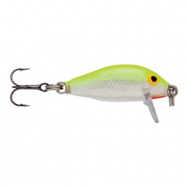 RAPALA COUNTDOWN SINKING SILVER FLUORESCENT CHARTREUSE 3 CM (4 G)