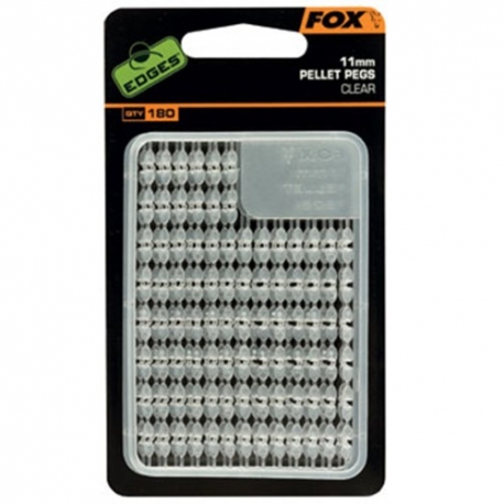 TOPES FOX EDGES PELLET PEGS CLEAR 11 MM (180ud)