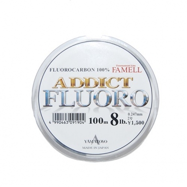 FLUOROCARBONO YAMATOYO ADDICT FLUORO 8 LB (0.247 MM-100 M)