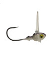 TUNGSTEN JIG DCAST SCROUNGER JIG HEAD PURPLE WHITE