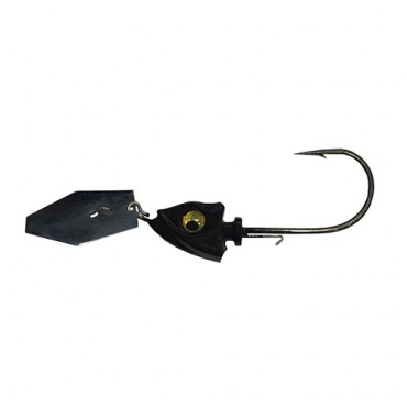 TUNGSTEN JIG DCAST BLADE JIG HEAD BLACK