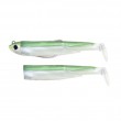 BLACK MINNOW 70 COMBO OFF SHORE 6 G + 1 CUERPO FIIISH 1 GREEN WHITE COLOR EXCLUSIVO ESPAÑA