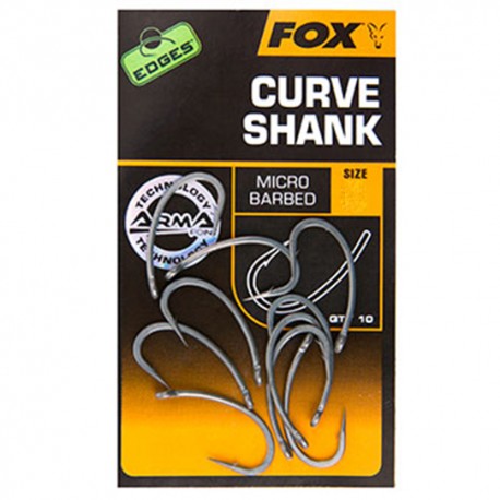 ANZUELO FOX EDGES CURVE SHANK 6 MICRO BARBED (10ud)