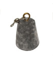 PLOMO CAMPANA CON EMERILLON 400 G APROX