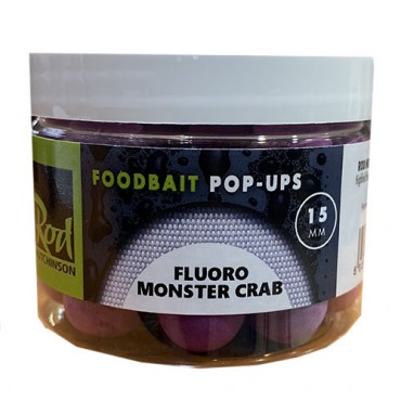 ROD HUTCHINSON BOILIES POP-UP FLUORO MONSTER CRAB 15 MM