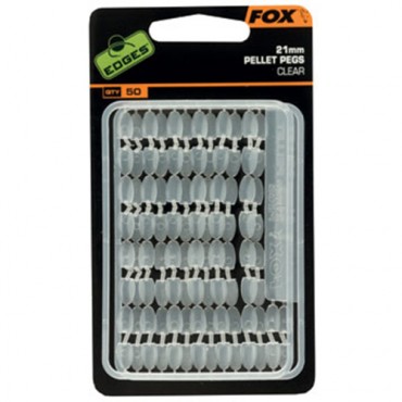 TOPES FOX EDGES PELLET PEGS CLEAR 21 MM (50ud)